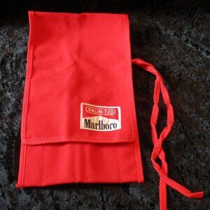 NWOT Vintage Marlboro Red Canvas Grill Utensil Holder - NO TOOLS ARE INCLUDED
